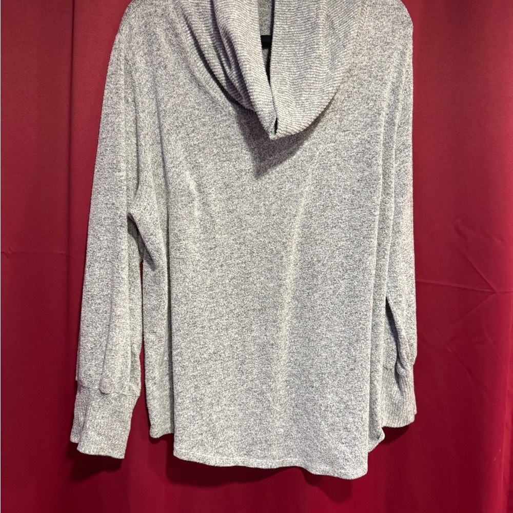 Gray Cowl Neck Women's Sweater